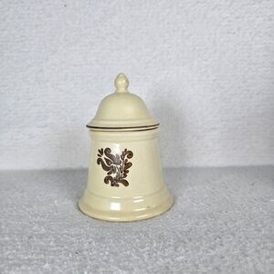 Vintage Pfaltzgraff Village Pattern Sugar Bowl w / Lid Retro Farmhouse